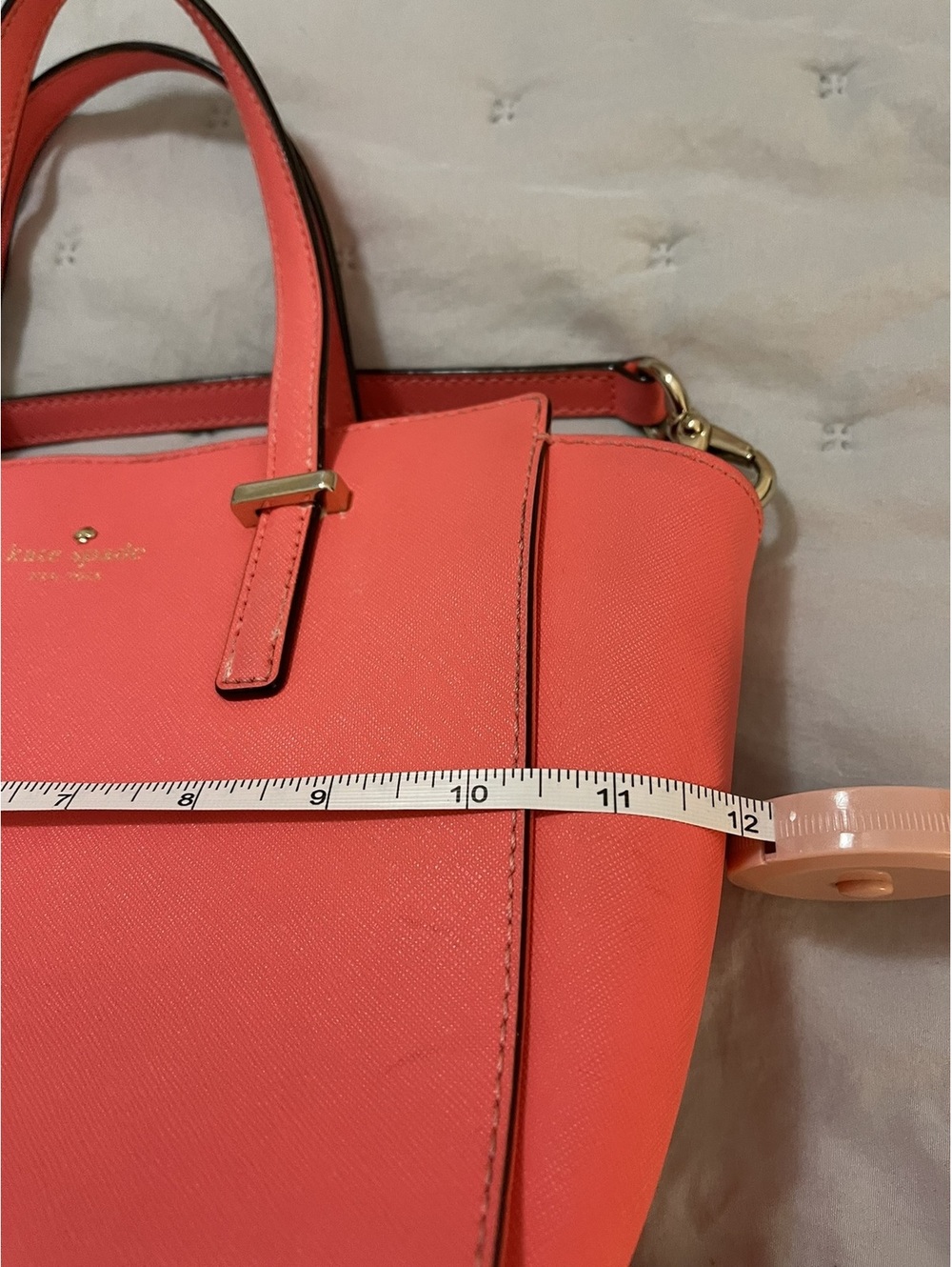 Kate Spade | Coral Saffiano Leather Satchel Crossbody - Picture 6 of 15